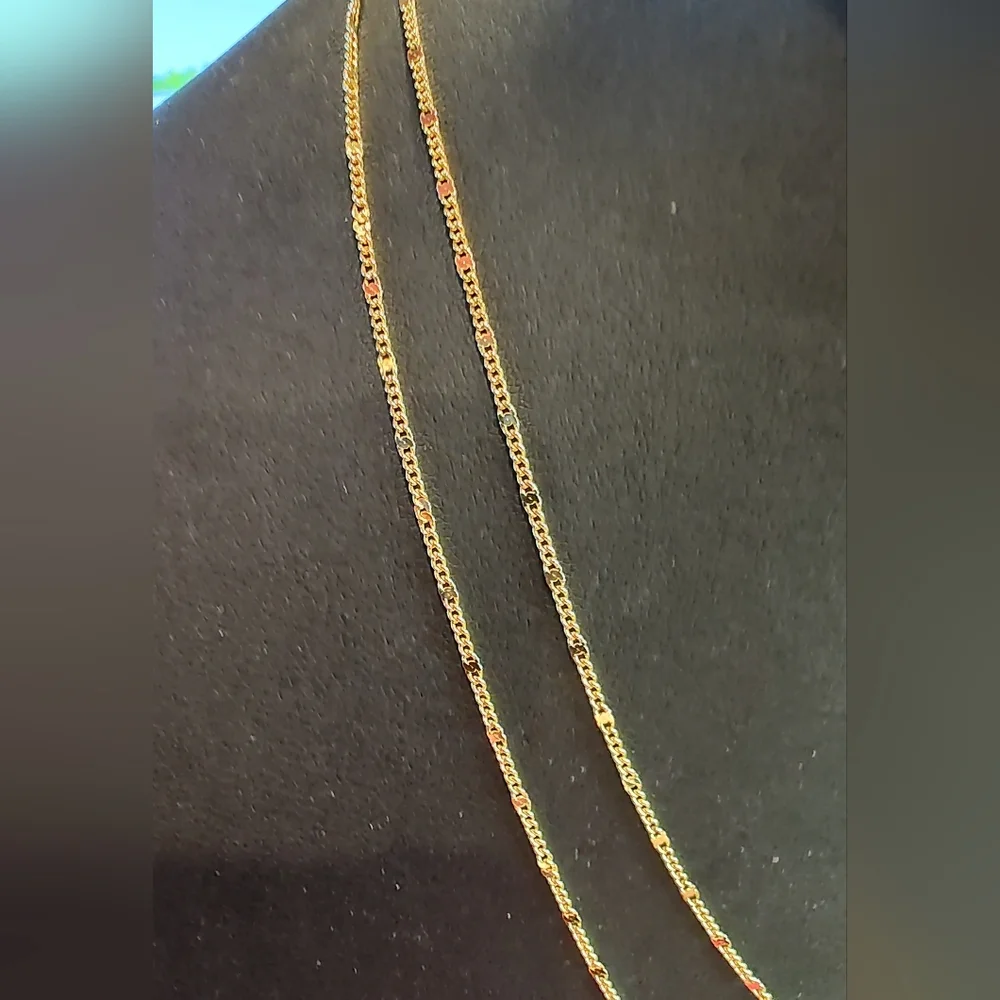 Lenny & Eva Rose Quartz Single Bead On Gold Tone Double-Layer Necklace - Picture 3 of 6